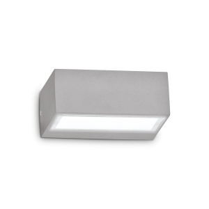 Kinkiet elewacyjny zewnętrzny TWIN AP1 GRIGIO  IP44 Szary 326979 Ideal lux