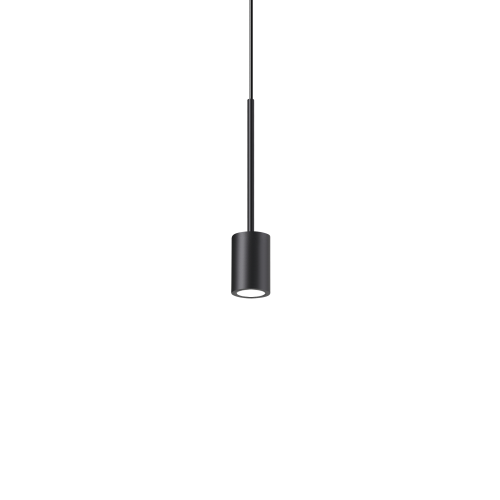 Lampa wisząca ARCHIMEDE SP CILINDRO NERO 3000K IP20 Czarny 328331 Ideal lux