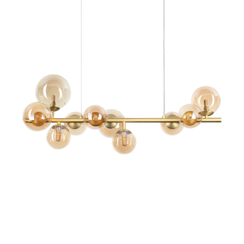 Lampa wisząca PERLAGE SP10 AMBRA  IP20 Bursztyn 322766 Ideal lux