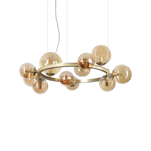 Lampa wisząca PERLAGE SP11 AMBRA  IP20 Bursztyn 322773 Ideal lux