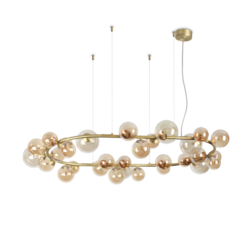 Lampa wisząca PERLAGE SP30 AMBRA  IP20 Bursztyn 322780 Ideal lux