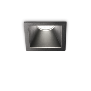 Oczko sufitowe wpuszczane GAME TRIM SQUARE 11W BK BK IP65 3000K IP20 Czarny 327761 Ideal lux