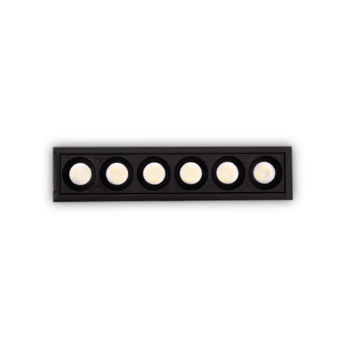 Lampa wpuszczana LIKA FI SLIM 10W BK 3000K IP20 Czarny 305813 Ideal lux