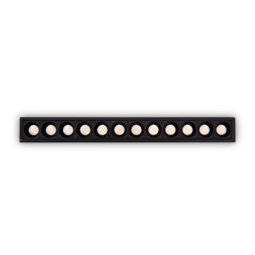 Lampa wpuszczana LIKA FI SLIM 19W BK 3000K IP20 Czarny 305837 Ideal lux