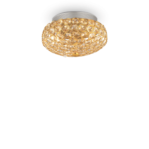 Lampa sufitowa KING PL3 złota 075402 Ideal lux