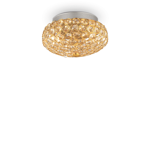 Lampa sufitowa KING PL3 złota 075402 Ideal lux