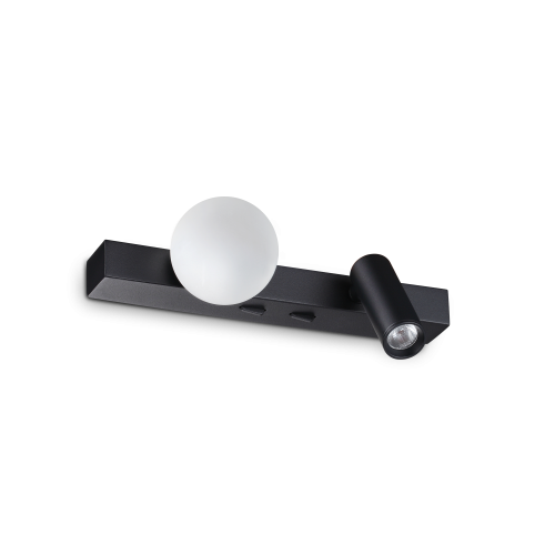 Kinkiet PING PONG AP Czarny 336664 Ideal Lux