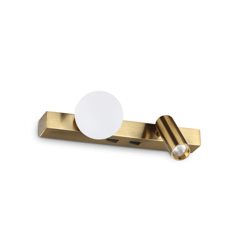Kinkiet PING PONG AP Mosiądz 336671 Ideal Lux