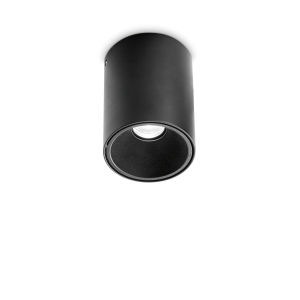 Lampa sufitowa NITRO PL ROUND D08 Czarny 2700K 341798 Ideal Lux