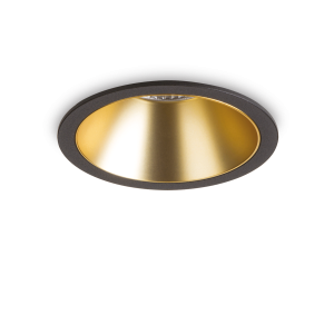 Lampa wpuszczana GAME TRIM ROUND 20W 3000K BK GD 341415 Ideal Lux