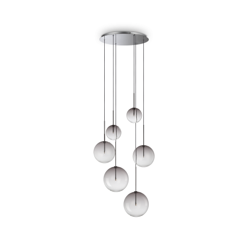 Lampa wisząca EQUINOXE SP6 Dymiony' SFUMATO 345413 Ideal Lux