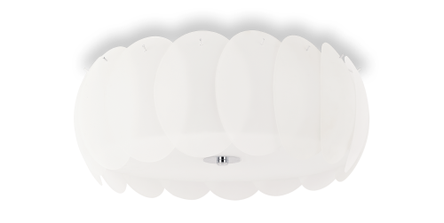Plafon OVALINO PL8 biały 094014 Ideal lux