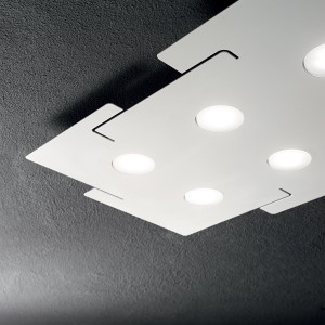 Plafon TOTEM PL6 biały 215785 Ideal lux