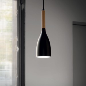 Lampa wisząca MANHATTAN SP1 NERO czarna 110752 Ideal lux