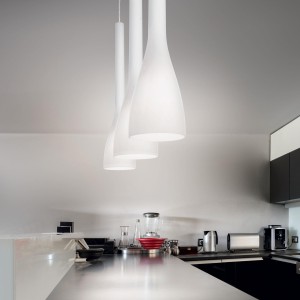 Lampa wisząca 	FLUT SP1 BIG BIANCO biała 035666 Ideal lux