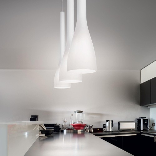Lampa wisząca 	FLUT SP1 BIG BIANCO biała 035666 Ideal lux