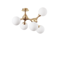 Lampa sufitowa NODI PL5 OTTONE SATINATO mosiądz 241050 Ideal lux