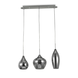 Lampa wisząca SOFT SP3 FUME' szara 111865 Ideal lux
