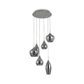 Lampa wisząca SOFT SP6 FUME' szara 111841 Ideal lux