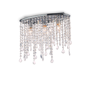 Lampa sufitowa RAIN PL3 chrom 008370 Ideal lux