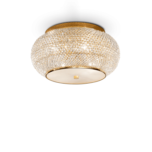 Plafon PASHA PL6 złoty 100807 Ideal lux