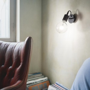 Kinkiet EDISON AP1 czarny 148908 Ideal lux