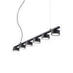 Lampa wisząca MINOR LINEAR SP6 czarna 235486 Ideal lux