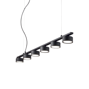 Lampa wisząca MINOR LINEAR SP6 czarna 235486 Ideal lux