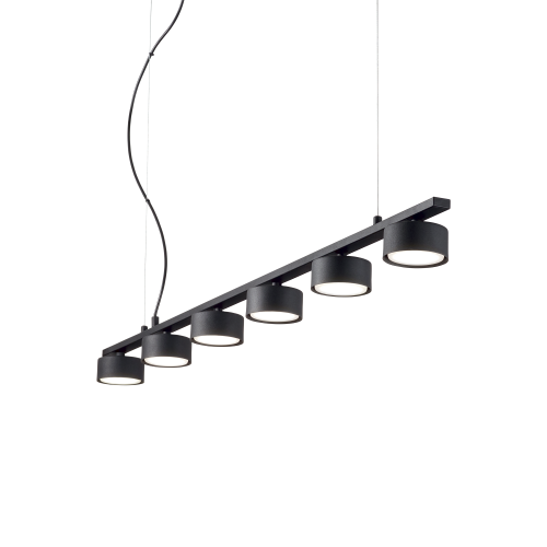 Lampa wisząca MINOR LINEAR SP6 czarna 235486 Ideal lux