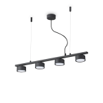 Lampa wisząca MINOR LINEAR SP4 czarna 235455 Ideal lux