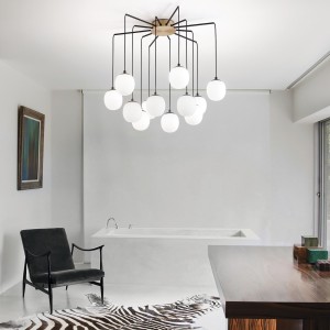 Lampa wisząca RHAPSODY SP12 mosiądz 236957 Ideal lux