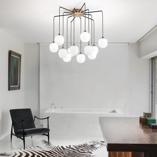 Lampa wisząca RHAPSODY SP12 mosiądz 236957 Ideal lux