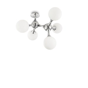 Lampa sufitowa NODI PL5 BIANCO biała/chrom Ideal lux